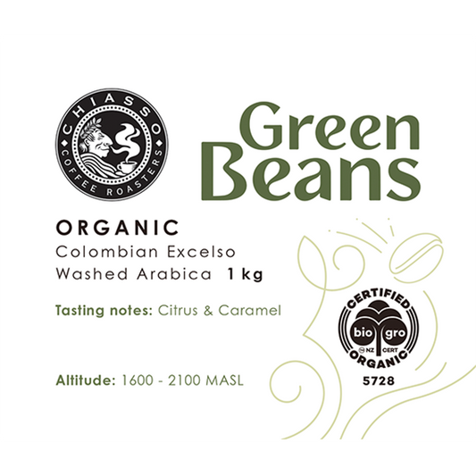 Colombian Organic Green Coffee Beans 1kg