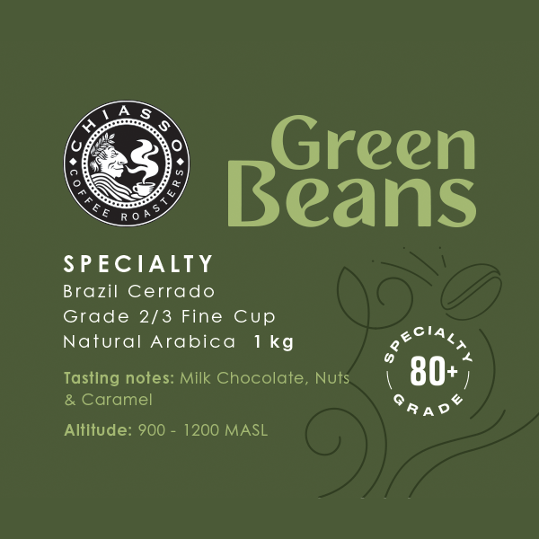 Brazil Cerrado Green Coffee Beans 1kg