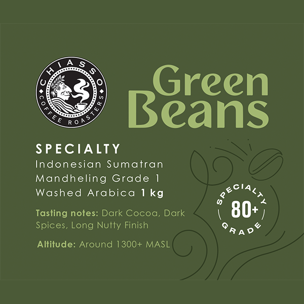 Indonesia Sumatran Green Coffee Beans 1kg