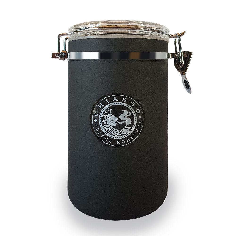 Black Coffee Storage Canister
