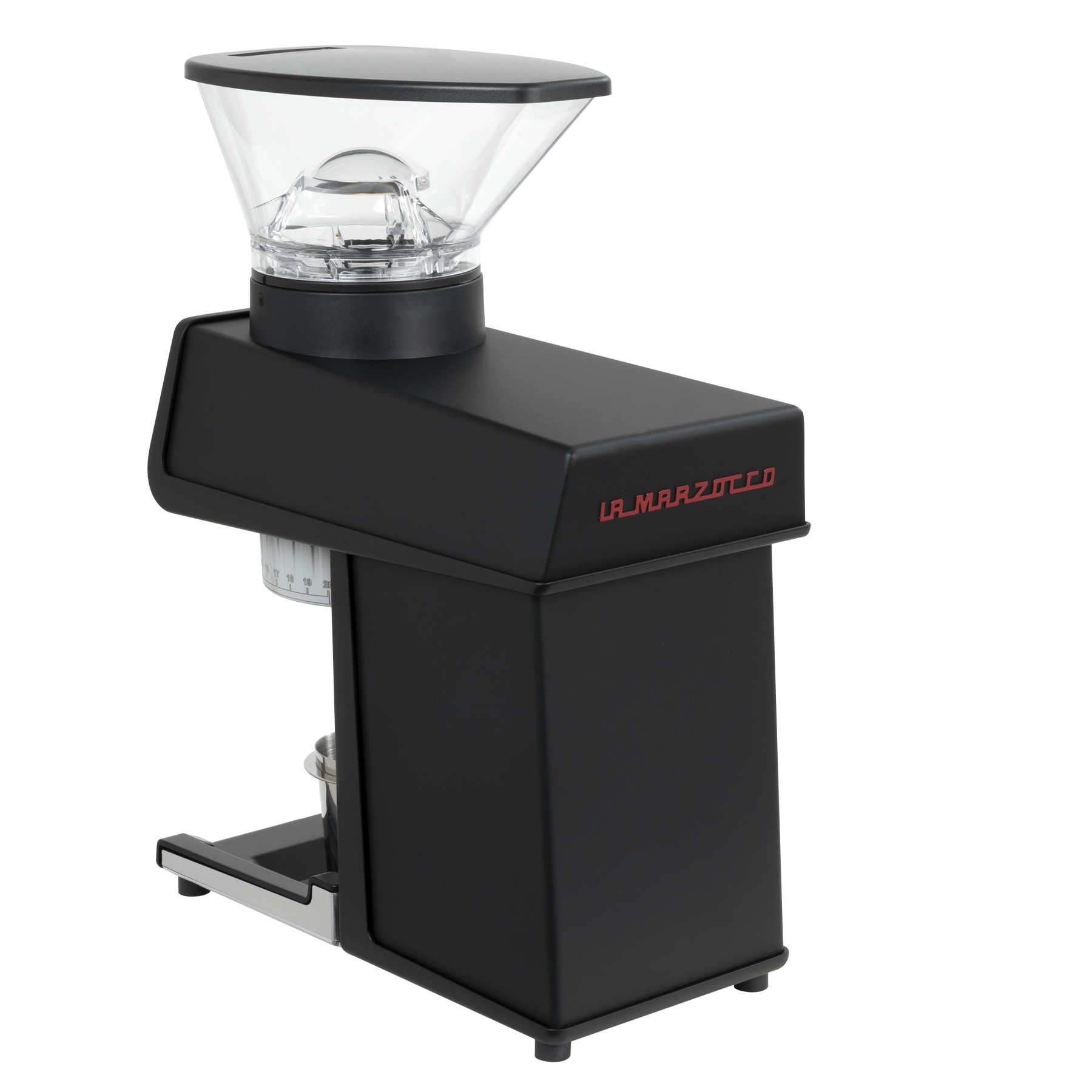 La Marzocco Pico coffee grinder in black, rear view