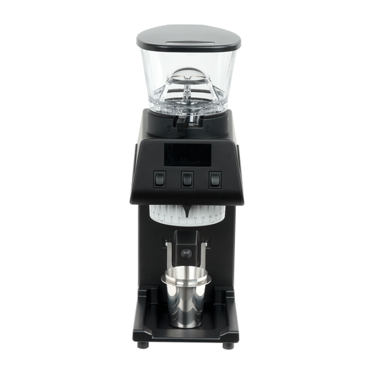 La Marzocco Pico coffee grinder in black, front view