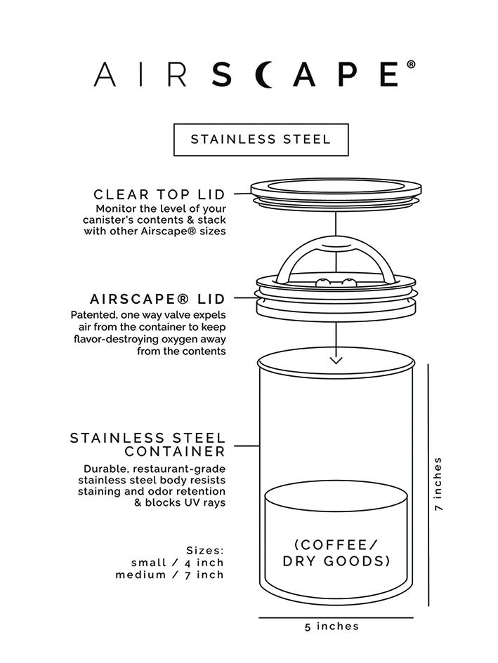 Airscape 1kg Storage Canister