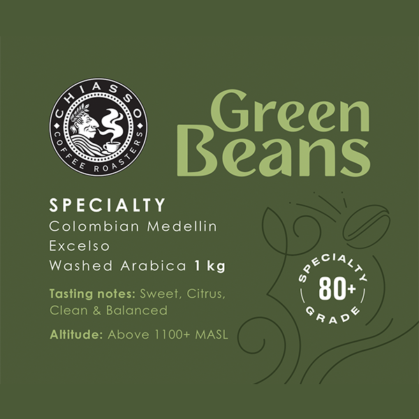 Colombian Excelso Green Coffee Beans 1kg