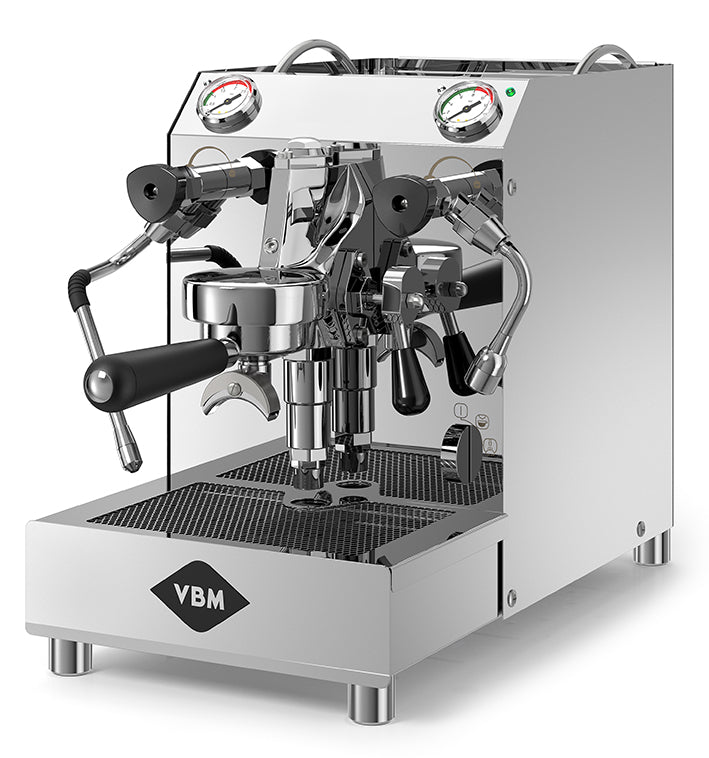 VBM Domobar Super espresso machine, front-right view
