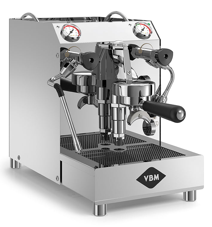 VBM Domobar Super espresso machine, front-left view