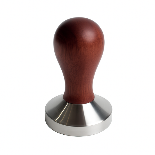 58mm Coffee Tamper – Fits La Marzocco & All E61 Espresso Machines | Wood Handle & Stainless Steel