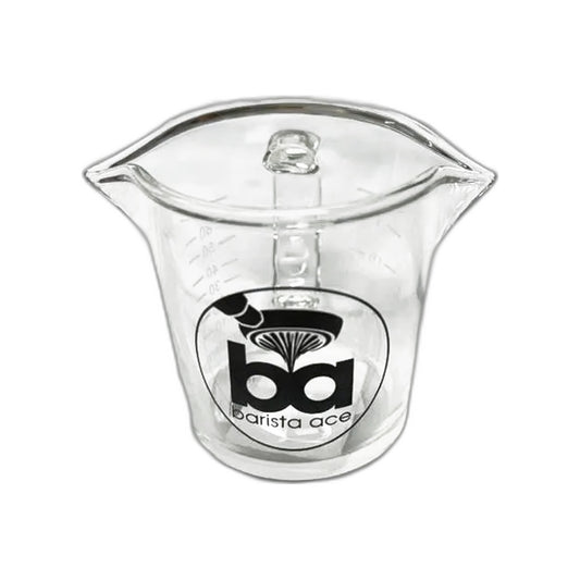 Double spout espresso shot glass, 70ml