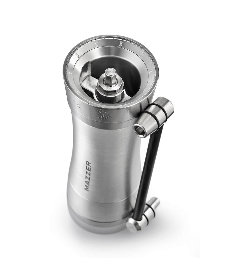 Mazzer Omega hand coffee grinder detail