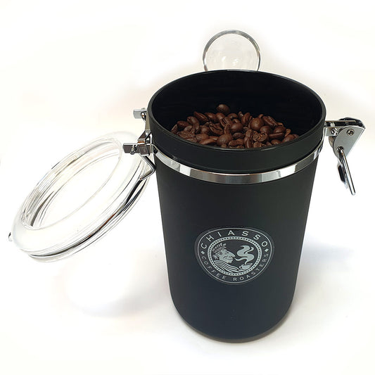 Black Coffee Storage Canister